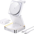 【2025 Upgraded】 Wireless Charger 3 in 1, Foldable Wireless Charging Station by Augnner