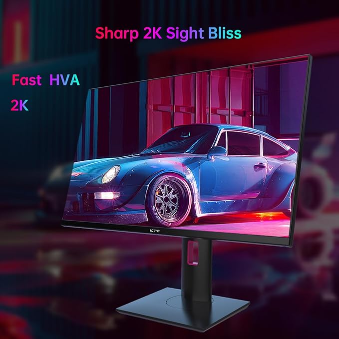KTC 27'' 240Hz QHD 1440P Gaming Monitor 144Hz 1ms 65W Type C USB DisplayPort - Image 2