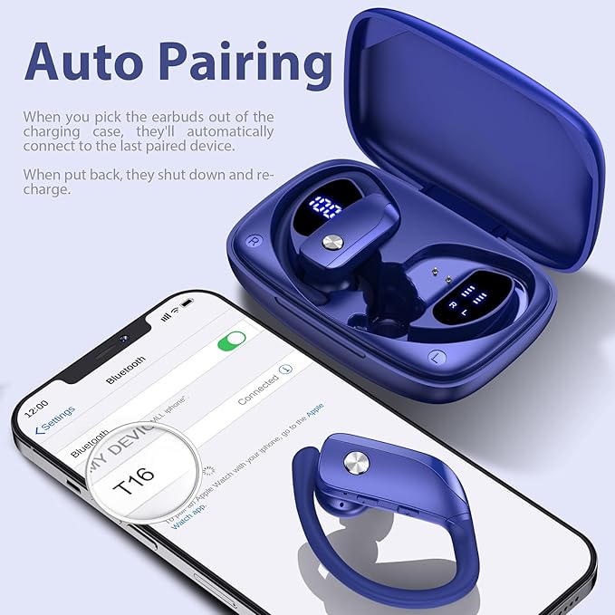 bmanl Wireless Earbuds Bluetooth Headphones 48hrs Play Back Sport Earphones - Image 5