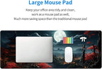 Japanese Full Moon Large Mouse Pad, Gaming Keyboard Desk Pad, Extended Mouse - Image 8