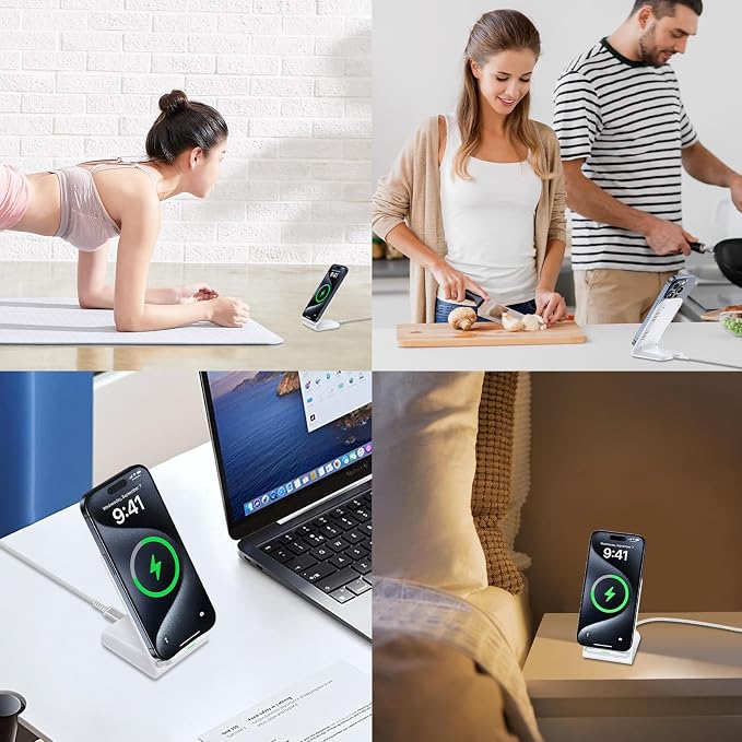 Pixel Fast Wireless Charger, 15W Wireless Charging Stand - Image 6