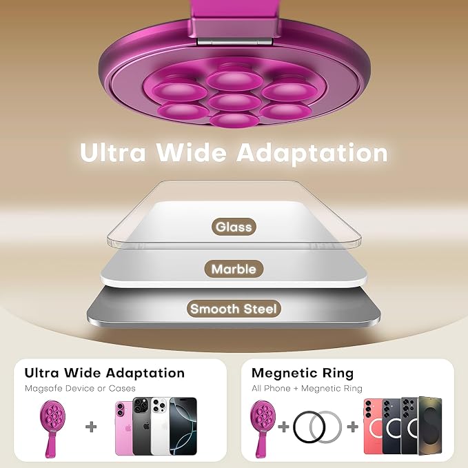 TAURI for Magsafe Suction Phone Grip, Universal Magnetic Suction Grip, 360 - Image 4
