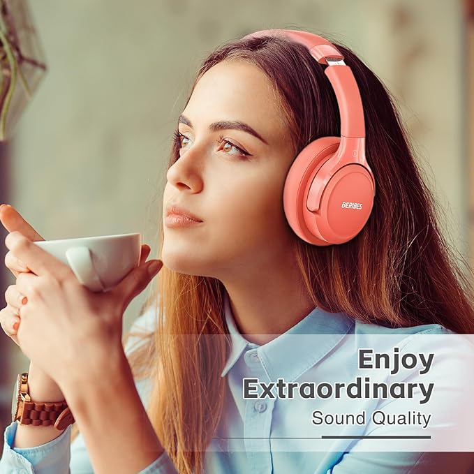 BERIBES Bluetooth Headphones Over Ear, 65H Playtime and 6 EQ Music Modes - Image 4