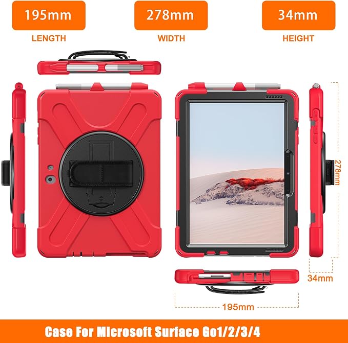 ZenRich Rugged Case for Surface Go 4/Surface Go 3/ Surface Go 2, Surface Go - Image 9