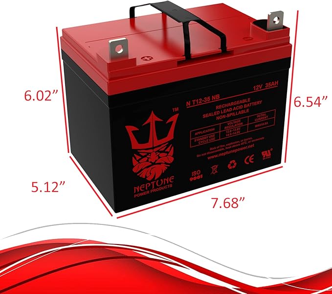 NT-12-35 NB 12V 35AH U1 Deep Cycle AGM Solar Battery Replaces 33Ah, 36Ah Brand - Image 6