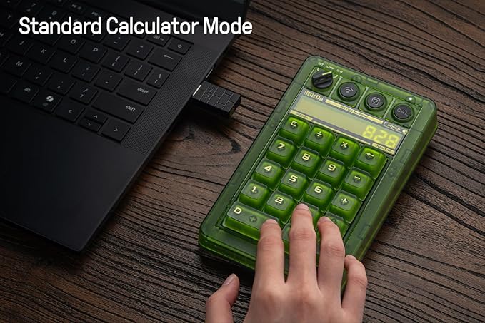 8Bitdo 18 Key Retro Mechanical Numpad, Supports PC & Standard Calculator Mode - Image 4