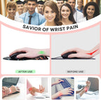 JIKIOU Mouse Pad, 2 Pack Ergonomic Mouse Pads - Image 3