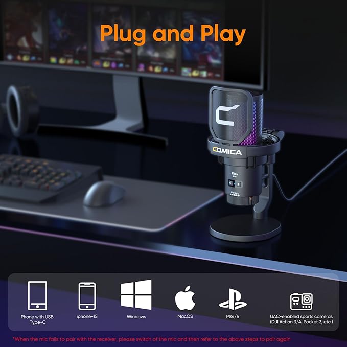 COMICA EJoy Uni USB Gaming Microphone - Image 7