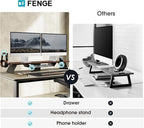 Fenge Dual Monitor Stand, 42.5 Inch Monitor Riser - Image 4
