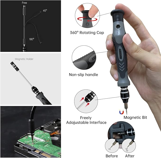 Precision Screwdriver Set, JAKEMY 142 in 1 Professional Electronics Repair Tool - Image 2