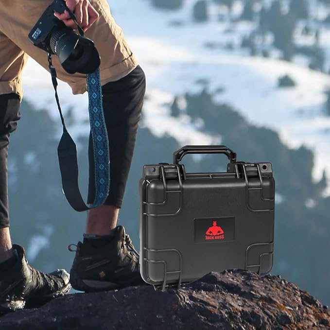 10x 9.4x 4.8 Inch Hard Case, Portable Weather Waterproof Protective Camera Case - Image 7