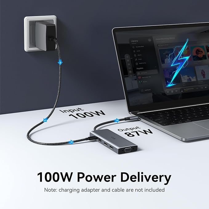 Docking Station 3 Monitors USB C Docking Station Dual Monitor HDMI Adapter - Image 5