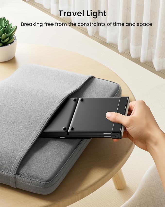 ProtoArc Foldable Bluetooth Keyboard, XK01 Full-Size Portable Wireless Keyboard - Image 8