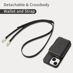 ZVE for iPhone 15 Wallet Case, Card Holder Crossbody Phone Purse for Women - Image 5