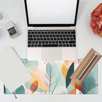 Desk Pad, Abstract Colorful Leaves Desk Mat, Large Gaming Mouse Pad - Image 7