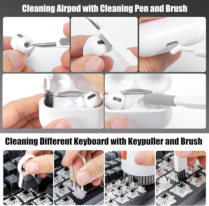walrfid 2 Pack Laptop Phone Screen Cleaner Kit, Computer Keyboard Brush - Image 3