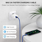 etguuds 6ft USB A to USB C Cable 3A Fast Charging, - Image 3