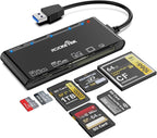xD-Picture Card Reader USB 3.0, 7-in-1 Memory Card Reader/Adapter by Rocketek