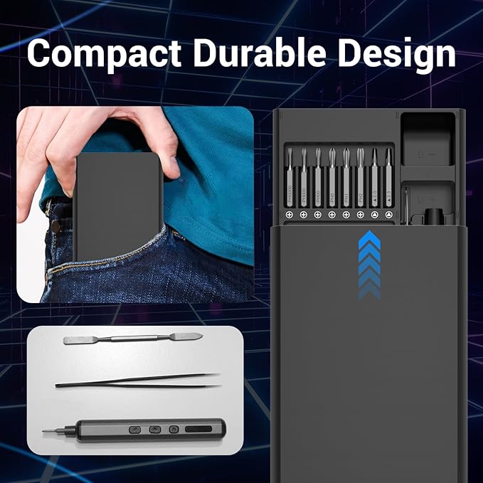 Mini Electric Screwdriver Set for Phone Watch Electronics PC Glasses - Image 6