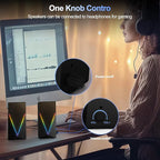 RGB Desktop Speakers with Enhanced Bass, Volume Control & 6 Colorful Lights - Image 6