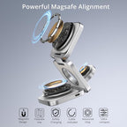LULULOOK 3 in 1 Wireless Charger, Foldable Charging Station 15W Fast Mag-Safe - Image 7