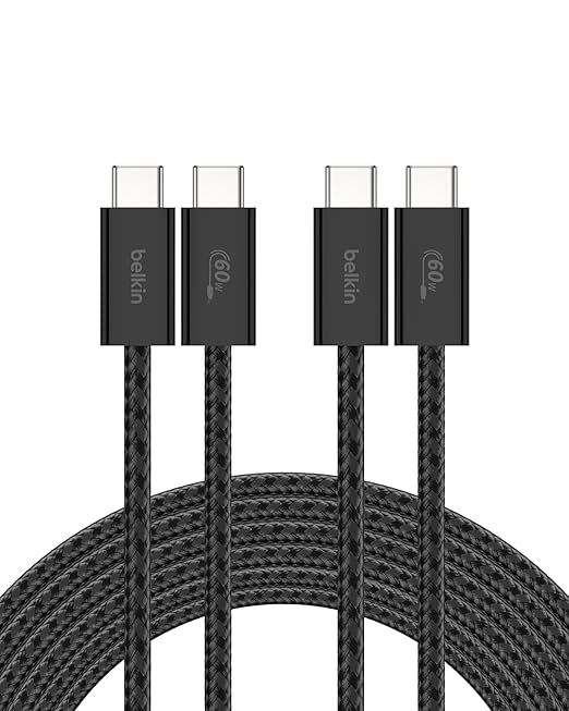 Belkin USB C to USB C Cable 2-Pack, 60W by Belkin