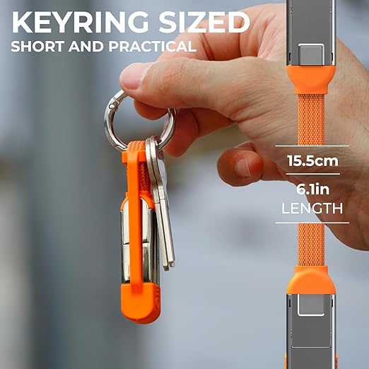 Rolling Square inCharge XS - 240W 4in1 Keyring Cable | Fast Charging & Data - Image 4
