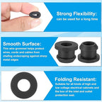 PATIKIL 9.5mm / 3/8 Inch Drill Hole, 1/4 Inch ID Rubber Grommets - Image 3