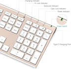Wireless Keyboard and Mouse, Vssoplor Rechargeable Quiet Full-Size Keyboard and - Image 4