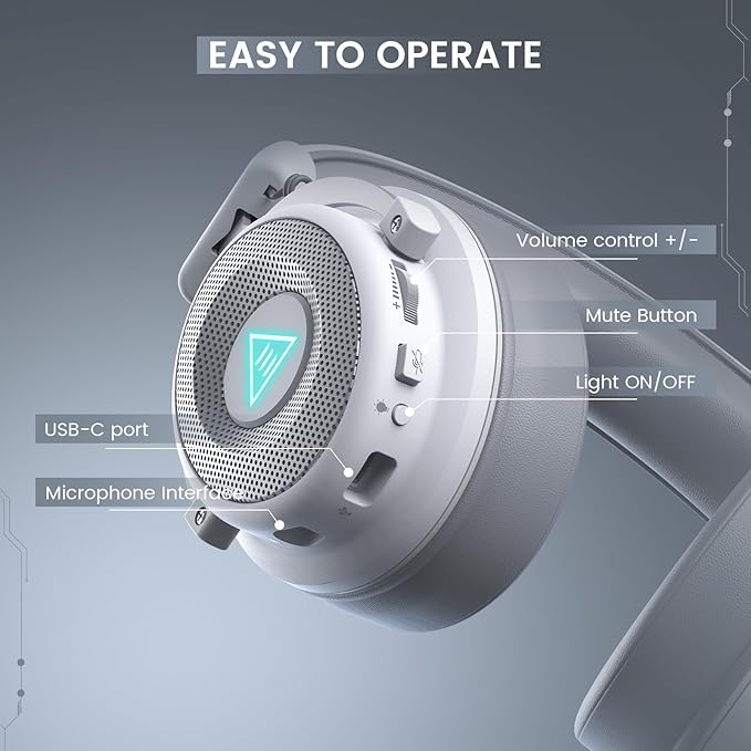 EKSA USB Gaming Headset for PC, Computer Headphones - Image 8