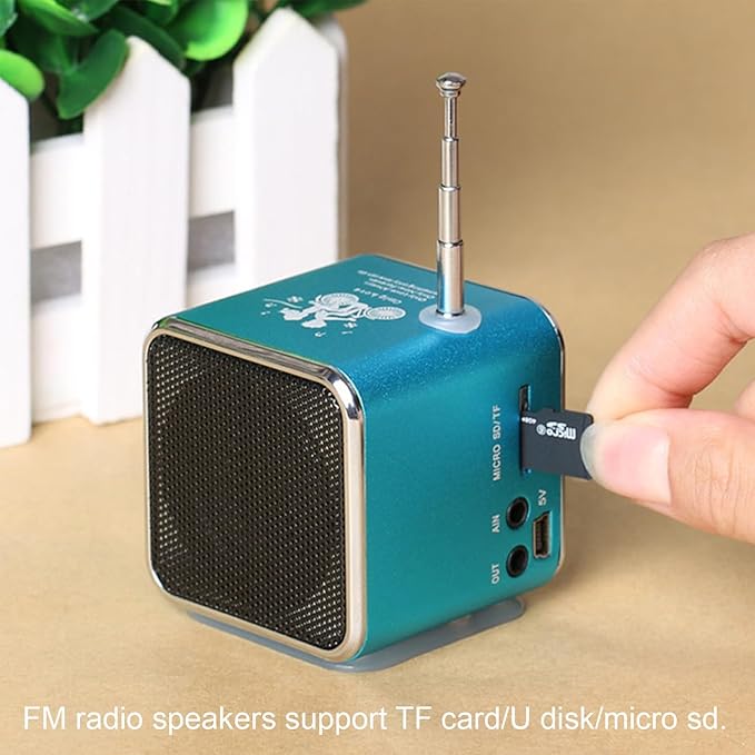 Mini Bluetooth Speaker, Etigood Wireless Music Player Portable FM Radio - Image 3