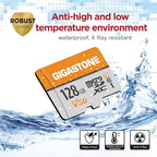 GIGASTONE 128GB Micro SD Card 2-Pack, A1 V30 4K Video Recording, Compatible - Image 6
