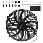 MuHize 16 Inch Universal Radiator Cooling Fan Kit - 12V 120W High Performance by MuHize