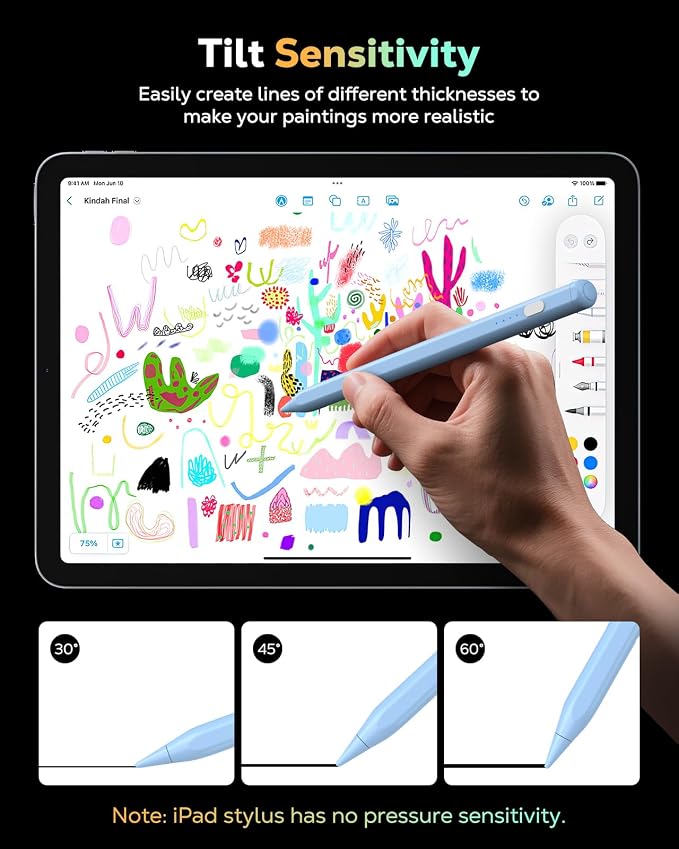 MoKo Pencil for iPad 11th 10th Gen, Stylus Pen for 2018-2025 Apple iPad - Image 3
