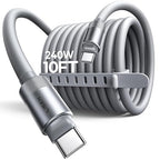 LISEN 10FT USB C Cable Fast Charging, Chubby 240W Cable USB C to USB C Fast by Lisen