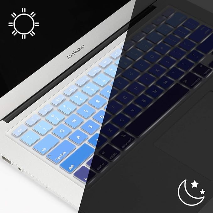 Allinside Blue Ombre Keyboard Cover Skin - Image 4