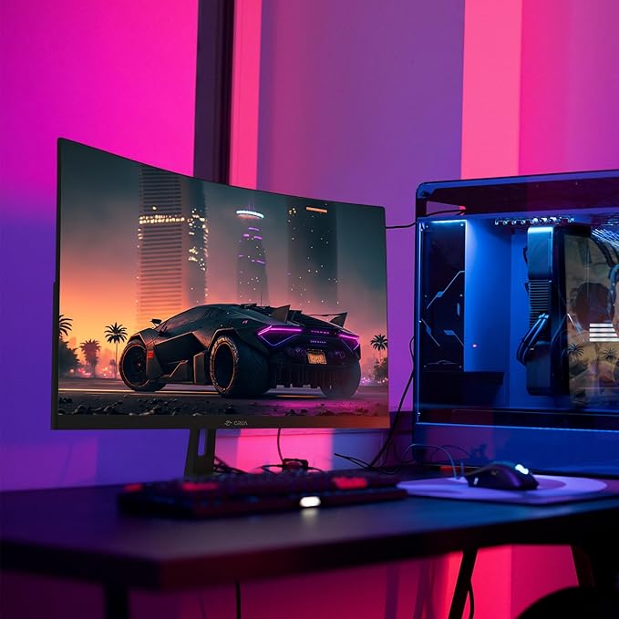 CRUA 27" Curved Gaming Monitor, 280Hz FHD, 1800R VA Panel, 120% sRGB, Support - Image 7
