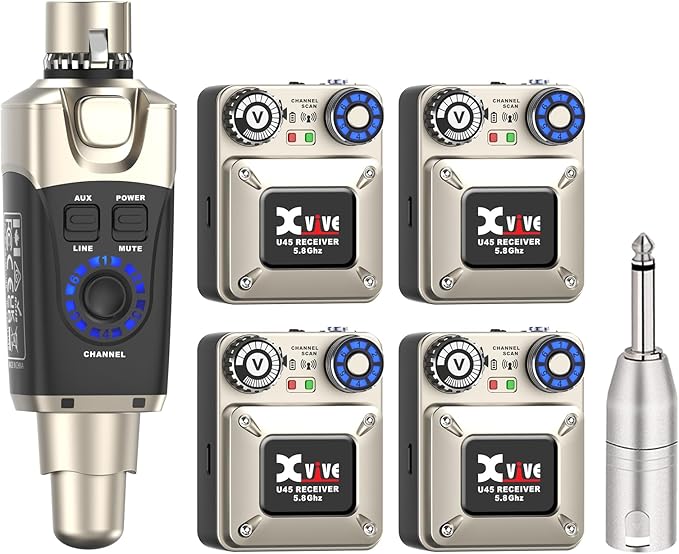 Xvive U45R4 Wireless in-Ear Monitor System Set by Xvive