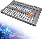 12 Channel Audio Mixer, DJ Soundboard Sound Mixer Console - Image 3