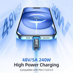 JEYI Thunderbolt 5 Cable 1m/3.3ft 80Gbps, 120Gbps Bandwidth 16K/Dual8K - Image 3