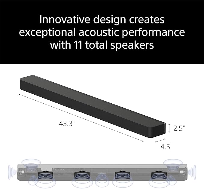 Sony BRAVIA Theater Bar 8 Sound Bar, SA-SW5 Wireless Subwoofer, and SA-RS5 - Image 3
