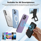 Phone Stand, Foldable Magnetic Phone Tripod, Angle Adjustment & Strong Magnets - Image 3