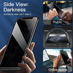 NEW'C 3 Pack Privacy for iPhone 11 Pro, iPhone X, iPhone XS Screen Protector - Image 8