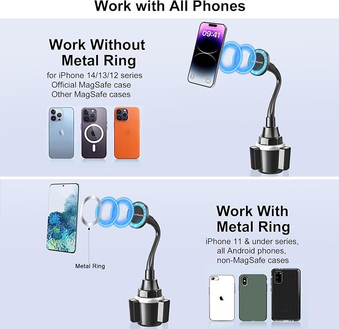 Cup Holder Phone Mount Magnetic - Image 8