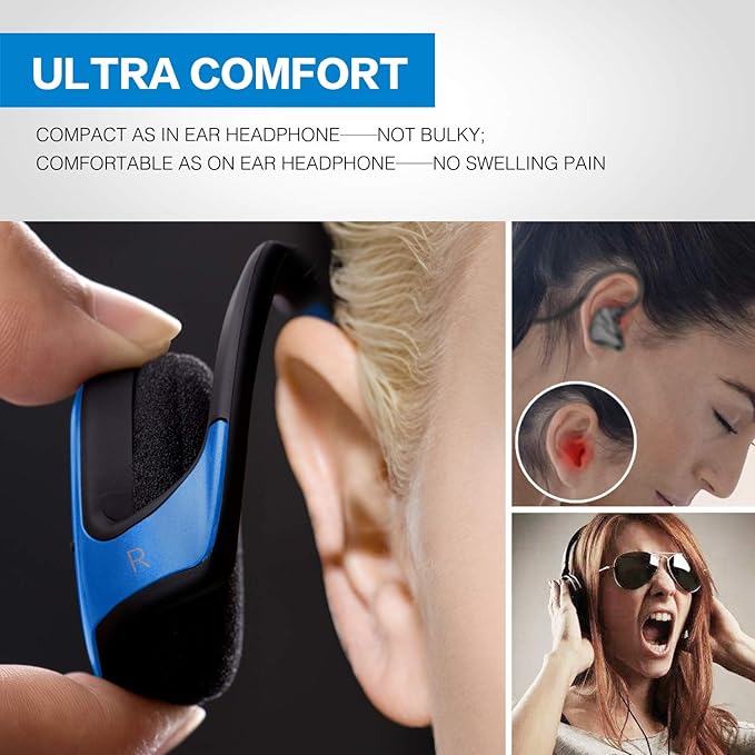 Small Bluetooth Headphones Wrap Around Head - Image 2