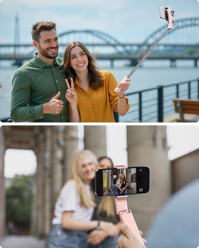 Viozon Portable Selfie Stick, Lightweight Extendable Stainless Steel Tube - Image 2