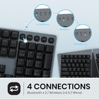 Perixx PERIBOARD-835BL Wireless Ergonomic Mechanical Keyboard - Image 5