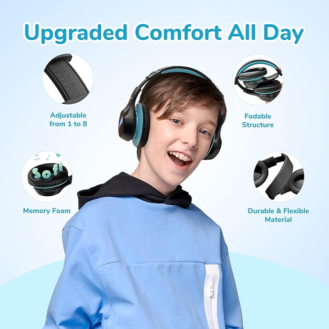 EarFun K4 Kids Bluetooth Headphones, Wireless Headphones - Image 5