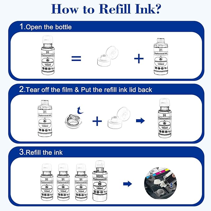 Pristar 8 Pack 32XL 31 Ink Compatible - Image 8