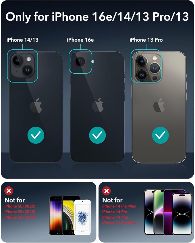 ESR 3 Pack for iPhone 16e/ iPhone 14/ iPhone 13/ iPhone 13 Pro Privacy Screen - Image 9